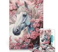 Puzzle de 1000 pièces Coups d'étalon Jouet éducatif Course de Vitesse Manuelle avec des pièces de Formes aléatoires entièrement emboîtables 50x75cm