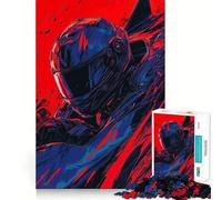Puzzle de 1000 pièces Coursier en Casque pour Adolescents, Jeu de Puzzle Stimulant la réflexion, Jeu de Groupe, Art Assembler, Cadeau Classique (38x26cm)
