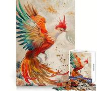 Puzzle de 1000 pièces Créature légendaire Phénix pour Adolescents améliore la mémoire, se détend mentalement, Cadeau créatif aux Bords Nets (38x52cm)