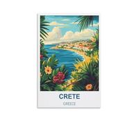 Puzzle de 1000 pièces Crète Grèce - Puzzle pour Adultes et Enfants - Jeu éducatif - Puzzle coloré de 1000 pièces pour la décoration intérieure - 38 x 52 cm