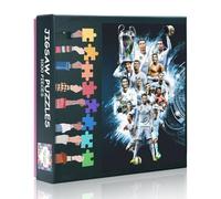 Puzzle de 1000 pièces Cristiano Ronaldo Real Madrid - Légende du football - Célébration emblématique - CR7 - Art mural - Puzzle collector Premium Edition - 69,5 x 50,7 cm