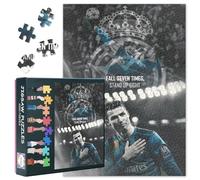 Puzzle de 1000 pièces Cristiano Ronaldo - Sélection dynamique d'action de football - Souvenirs sportifs en papier de qualité supérieure pour adultes et fans de football, œuvre d'art stimulante de