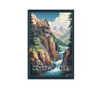 Puzzle de 1000 pièces, Crystal Mill Colorado, décoration intérieure, Cadeau d'anniversaire, Jouet pour Hommes, Femmes et Seniors, 38 x 52 cm