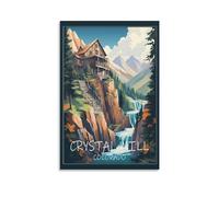 Puzzle de 1000 pièces Crystal Mill Colorado - Décoration intérieure, Cadeau d'anniversaire, Jouet pour Hommes, Femmes et Seniors, 38 x 52 cm