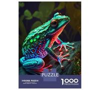 Puzzle De 1000 Pièces Cute Frog pour Adultes, Jouet, Décoration Murale, Défi Difficile, Idéal comme Cadeau pour Toute La Famille 52x38cm/1000pcs
