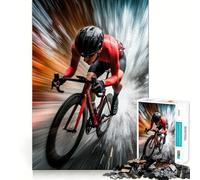 Puzzle de 1000 pièces Cycliste en Mouvement pour Adolescents Un Cadeau Original et Stimulant pour développer Ses capacités cognitives et Passer d'agréables Moments de détente 38x26cm