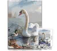 Puzzle de 1000 pièces Cygne à Peindre - Nature - Une activité relaxante pour occuper Son Temps Libre - Découpe précise et régulière - Dimensions 38x52cm
