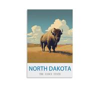 Puzzle de 1000 pièces, Dakota du Nord, l'État des Sioux, Puzzle en Papier de 1000 pièces, Jeu de détente pour Adultes, 70 x 50 cm