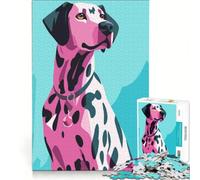 Puzzle de 1000 pièces Dalmatien WPAP Moderne, Jeu Familial, Assemblage de Motifs, avec des pièces de Formes aléatoires entièrement emboîtables 38x52cm