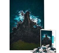 Puzzle de 1000 pièces Danse des Vagues sur Le Volcan Idéal pour Un Anniversaire ou Noël Jeu éducatif Stimulant la mémoire pour Les 14 Ans et Plus 38x52cm