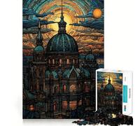 Puzzle de 1000 pièces, Dark Art Nouveau, jeu d'articulation précis, jouet cognitif, jeu de loisirs, 38 x 26 cm
