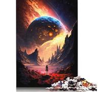 Puzzle de 1000 pièces d'aventures interstellaires pour adultes et puzzles en bois, jeux éducatifs pour enfants, 1000 pièces (75 x 50 cm)