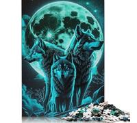 Puzzle de 1000 Pièces de Loup avec Motif Animaux pour Adultes, Puzzles en Papier pour Adultes et Adolescents, Puzzle Éducatif de 1000 Pièces (38x26cm)