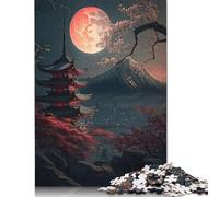 Puzzle de 1000 pièces de lune de sang, puzzle carré pour adultes et puzzle en bois, jeu éducatif, jouet de défi, 1000 pièces (75 x 50 cm)