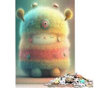 Puzzle de 1000 pièces de monstres adorables pour adultes et adolescents. Puzzle en bois pour s'amuser en famille et soirées de jeux. 1000 pièces (75 x 50 cm).