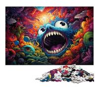 Puzzle de 1000 pièces de Monstres colorés et Mignons pour Adultes Jouets décoratifs Bon Cadeau pour Les Adolescents de 14 Ans et Plus 1000 pièces (75 x 50 cm)