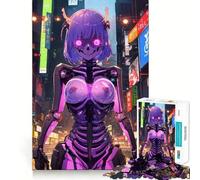 Puzzle de 1000 pièces Démon cybernétique Anime Jeu créatif et Stimulant,Assemblage précis,sans pièces détachées,activité idéale pour Partager Un Moment Convivial en Famille ou Entre Amis (50x75cm)