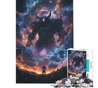 Puzzle de 1000 pièces Démon géant Contre héros dans l'espace Galactique Un défi à relever pour Une décoration Parfaite Jeu de réflexion pour Les 14 Ans et Plus (50x75cm)
