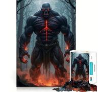 Puzzle de 1000 pièces Démon musclé dans la forêt Sombre pour Adultes, 1000 pièces, Logic Boost Toy Group Joy Premium Edge, Surprise d'anniversaire (38x26cm)