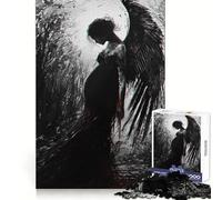 Puzzle de 1000 pièces Deuil voilé pour Adolescents : Bien-être Mental, détente et Loisirs, Bords tranchants, Cadeau touchant (38x26cm)