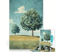 Puzzle de 1000 pièces Deux Arbres sur Une Colline, Assemblage Parfait, Art, Jeu Stimulant pour Le Cerveau, Temps de Repos, décoration Murale de Noël (50x75cm)