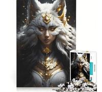 Puzzle de 1000 pièces Dévoilement du Kitsune Jeu de réflexion Stimulant défi Difficile idéal en Cadeau pour Toute la Famille 38x52cm