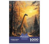 Puzzle De 1000 Pièces Dinosaur Sunset Puzzle Adulte Jeu Familial Décoration Parfaite Cadeaux Uniques d'anniversaire Et De Noël 38x26cm/1000pcs