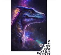 Puzzle de 1000 pièces « Dinosaures de l'espace Galactique » pour Adultes. Jeu de décompression en Papier. Format : 38 x 26 cm.