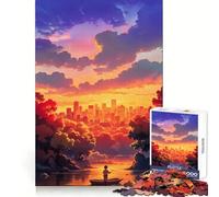 Puzzle de 1000 pièces Dire au Revoir pour Adolescents, Jeu de logique et de Train, Anti-Stress, découpe Lisse, Cadeau mémorable (50x75cm)