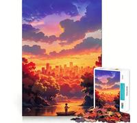 Puzzle de 1000 pièces Dire au Revoir pour Adolescents, Jeu de logique et de Train, Anti-Stress, découpe Lisse, Cadeau mémorable (50x75cm)