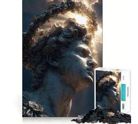 Puzzle de 1000 pièces Divinité Solaire de Pierre pour Adultes et Adolescents, Jeu d'adresse apaisant et Amusant, pour Les fêtes (38x26cm)