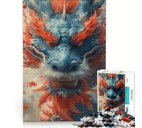 Puzzle de 1000 pièces Dragon Bonne Année, Jeu Manuel, Cadeau d'anniversaire, présent Unique pour Un Anniversaire ou Noël 50x75cm