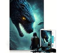 Puzzle de 1000 pièces Dragon Céleste Jeu de réflexion Amusant et précis Idéal pour Un Moment de détente et de Calme Cadeau de Noël apaisant (38x26cm)
