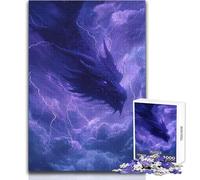 Puzzle de 1000 pièces Dragon de la Tempête dans Un Ciel Électrique - Un Moyen Relaxant d'occuper Son Temps Libre - Découpe précise et régulière - Dimensions 38x26cm
