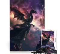 Puzzle de 1000 pièces Dragon de l'espace au Bord du précipice pour Adolescents, idéal pour améliorer sa mémoire, se détendre et créer des œuvres d'art aux découpes nettes (50x75cm)