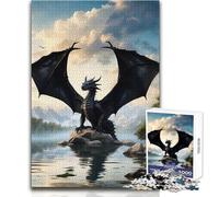 Puzzle de 1000 pièces Dragon de l'ombre Ancestrale - Jeu intellectuel et éducatif - Cadeau d'anniversaire idéal - Dimensions:38x52cm
