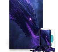 Puzzle de 1000 pièces Dragon de l'ombre pour Adultes et Adolescents Stimulation de la mémoire et détente Idée Cadeau de Noël 38x26cm