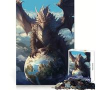 Puzzle de 1000 pièces Dragon du Monde (50x75cm) pour Adolescents, idéal pour développer la logique et l'esprit d'analyse Un Cadeau Parfait pour Les fêtes !