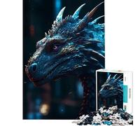 Puzzle de 1000 pièces Dragon réaliste Jouet éducatif Jeu Impossible Passe-Temps idéal Cadeau d'anniversaire (38x26cm)