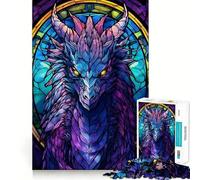 Puzzle de 1000 pièces Dragon Séraphon Violet pour Adultes Jeu Intelligent et Amusant à Assembler Ensemble Cadeau saisonnier (38x26cm)