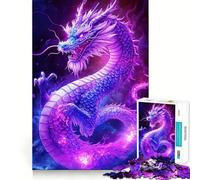 Puzzle de 1000 pièces Dragon Violet pour Adultes, défi Mental, Jeu de réflexion, évasion apaisante, pièce de Collection de qualité (38x52cm)