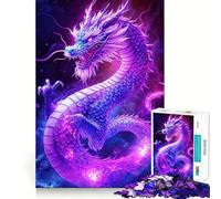 Puzzle de 1000 pièces Dragon Violet pour Adultes, défi Mental, Jeu de réflexion, évasion apaisante, pièce de Collection de qualité (50x75cm)