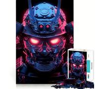 Puzzle de 1000 pièces Droïde samouraï Lumineux néon pour Adultes et Adolescents Un Jeu de réflexion Amusant à Partager, Une découpe soignée et Un Cadeau Exceptionnel (50x75cm)