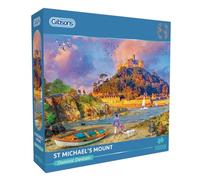 Puzzle de 1000 pièces du mont de Saint-Michel | Puzzle côtier | Puzzle durable pour adultes | Planche 100 % recyclée de qualité supérieure | Excellent cadeau pour adultes | Gibsons Games
