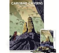 Puzzle de 1000 pièces du Parc des grottes de Carlsbad, idéal pour Les Adolescents Bien-être cérébral, détente et Cadeau Parfait (50x75cm)