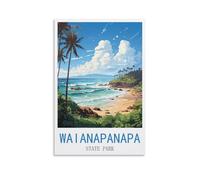 Puzzle de 1000 pièces du Parc d'État de Waianapanapa à Maui : Un Jeu Stimulant et Impossible à réaliser, idéal pour décorer Une Maison (26 x 38 cm).
