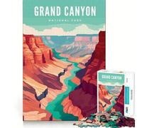 Puzzle de 1000 pièces du Parc National du Grand Canyon,Assemblage Parfait,Jeu créatif et Artistique,pour se détendre et s'amuser Pendant Les fêtes (50x75cm)