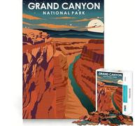 Puzzle de 1000 pièces du Parc National du Grand Canyon,Jeu d'articulation Fine et Amusant pour résoudre des problèmes,Jeu Calme pour Les Moments de détente,décoration de Noël,Cadeau (38x26cm)