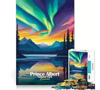 Puzzle de 1000 pièces du Parc National Prince Albert pour Adolescents Jeu Intelligent et Relaxant Assemblage du Motif Liste de souhaits du Père Noël 38x26cm