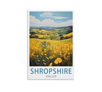 Puzzle de 1000 pièces du Shropshire, Angleterre : Un Jeu Stimulant et Impossible à réaliser, idéal pour décorer Une Maison (38 x 52 cm).